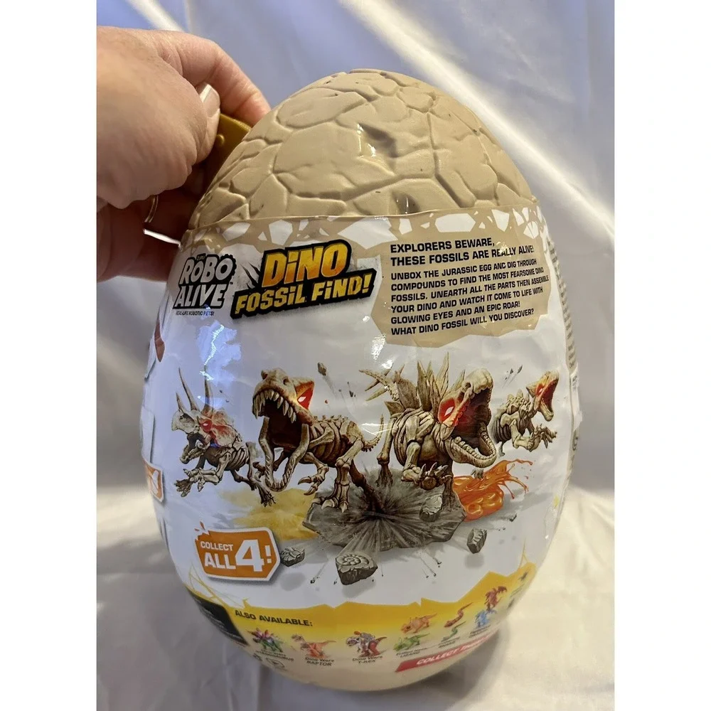 Robo Alive Dino Fossil Find Surprise Dinosaur Toy Egg (JC)